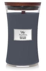 Woodwick Vonná sviečka váza veľká Indigo Suede 609,5 g