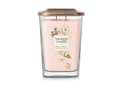 Yankee Candle Aromatická sviečka veľká hranatá Snowy Tuberose 552 g