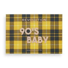 Makeup Revolution Paletka očných tieňov 90`s Baby (Power Shadow Palette) 6,6 g