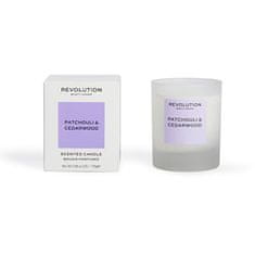 Makeup Revolution Vonná sviečka Patchouli & Cedarwood (Scented Candle) 170 g