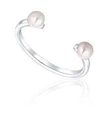 JwL Luxury Pearls Minimalistický prsteň s pravými perlami JL0761