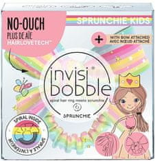 Invisibobble Detská gumička do vlasov so stuhou Kids Slim Sprunchie Let´s Chase Rainbows