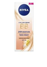 Nivea Skrášľovací hydratačný krém 5 v 1 BB Cream SPF 15 (5in1 Beautifying Moisturizer) 50 ml (Odtieň Dark)