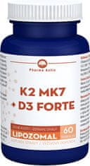 Pharma Activ Lipozomálna K2 MK7 + D3 Forte 60 kapsúl