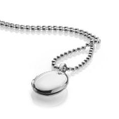 Hot Diamonds Strieborný náhrdelník Hot Diamonds Memoirs Oval Locket DP493 (retiazka, prívesok)