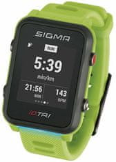 Sigma Pulsmetr iD.TRI SET Neon Green 24270