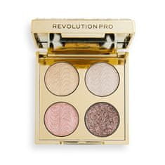 Revolution PRO Paletka očných tieňov Ultimate Crystal Eye Quad Champagne Crystal 3,2 g