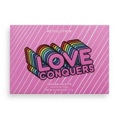 Makeup Revolution Paletka očných tieňov Love Conquers (Power Shadow Palette) 6,6 g