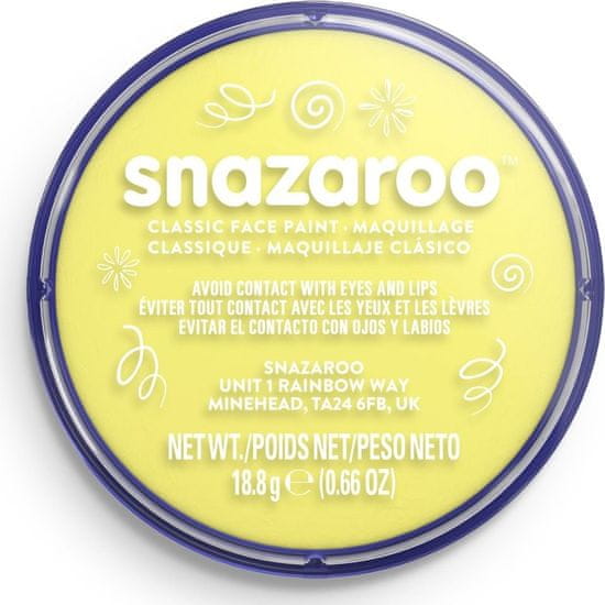 Snazaroo Farba na tvár Svetlo žltá (Pale Yellow) 18ml