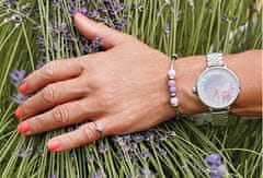 Hot Diamonds Strieborný prsteň Emozioni scintilla Lavender Calmness ER020 (Obvod 50 mm)