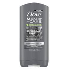 Dove Sprchový gél pre mužov Men + Care Charcoal & Clay ( Body And Face Wash) (Objem 400 ml)