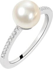 Morellato Strieborný prsteň s perlou Perla SANH070 (Obvod 54 mm)