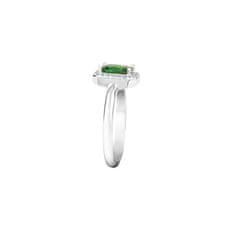 Morellato Trblietavý strieborný prsteň so zeleným kamienkom Tesoro SAIW76 (Obvod 52 mm)