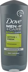 Dove Osviežujúci sprchový gél pre mužov Sport Active Fresh Men + Care ( Body and Face Wash) (Objem 400 ml)