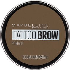 Maybelline Gélová pomáda na obočie Tattoo Brow (Pomade) 4 g (Odtieň 003 Medium Brown)