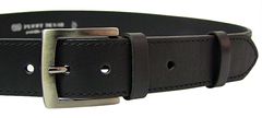 Penny Belts Pánsky kožený opasok 25-1-60 black (Dĺžka opasku 95 cm)