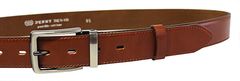 Penny Belts Pánsky kožený spoločenský opasok 35-020-2-43 brown (Dĺžka opasku 95 cm)