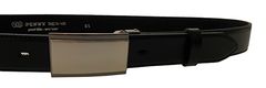 Penny Belts Pánsky kožený spoločenský opasok 35-020-4PS-60 black (Dĺžka opasku 110 cm)