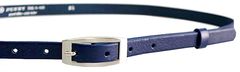 Penny Belts Dámsky kožený opasok 15-2-56 dark blue (Dĺžka opasku 115 cm)