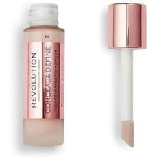 Makeup Revolution Krycí make-up s aplikátorom Conceal & Define (Makeup Conceal and Define) 23 ml (Odtieň F7)