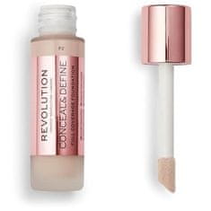 Makeup Revolution Krycí make-up s aplikátorom Conceal & Define (Makeup Conceal and Define) 23 ml (Odtieň F7)