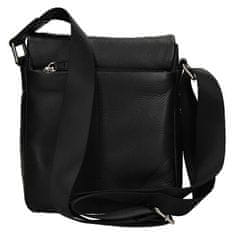 Lagen Pánska kožená crossbody taška 15016 - Blk