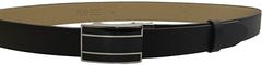 Penny Belts Pánsky kožený spoločenský opasok 35-020-A6 black (Dĺžka opasku 95 cm)
