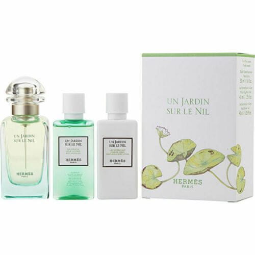 Hermès Un Jardin Sur Le Nil - EDT 50 ml + telové mlieko 40 ml + sprchový gél 40 ml