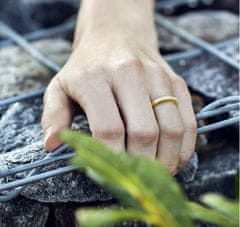 Beneto Pozlátený strieborný prsteň s kryštálmi AGG189 (Obvod 56 mm)
