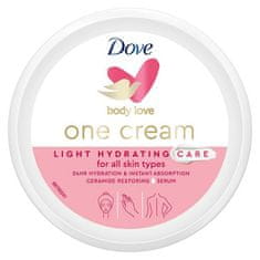 Dove Hydratačný krém na tvár a telo Body Love ( Light Hydratation Care ) 250 ml