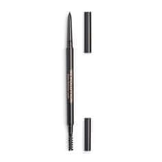 Makeup Revolution Precízne ceruzka na obočie s kefkou (Precise Brow Pencil) 0,05 g (Odtieň Dark Brown)