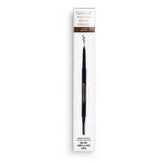 Makeup Revolution Precízne ceruzka na obočie s kefkou (Precise Brow Pencil) 0,05 g (Odtieň Dark Brown)