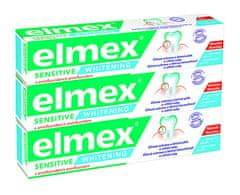 Elmex Bieliace zubná pasta pre citlivé zuby Sensitive Whitening 3 x 75 ml