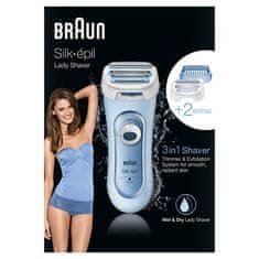 BRAUN Dámsky elektrický holiaci strojček Lady Style 5160 Blue