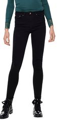 ONLY Dámske džínsy ONLPAOLA Skinny Fit 15167410 Black Denim (Veľkosť XS/34)
