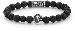 Rebel & Rose Obrúbený náramok Black Moon RR-8L021-S (Rozmer 19 cm - L)