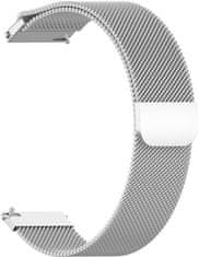 4wrist Milánsky remienok – Strieborný (šírka 18 mm)