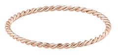 Troli Minimalistický pozlátený prsteň z ocele Rose Gold (Obvod 52 mm)