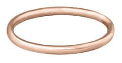 Troli Pozlátený minimalistický prsteň z ocele Rose Gold (Obvod 49 mm)