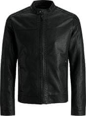 Jack&Jones Pánska bunda JJEWARNER JACKET Noosa 12182461 Black (Veľkosť XXL)