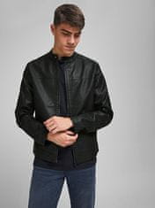 Jack&Jones Pánska bunda JJEWARNER JACKET Noosa 12182461 Black (Veľkosť XXL)