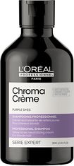 Loreal Professionnel Profesionálny fialový šampón neutralizujúci žlté tóny Serie Expert Chroma Crème (Purple Dyes Shampoo (Objem 500 ml)