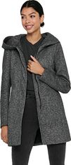 ONLY Dámsky kabát ONLSEDONA 15142911 Dark Grey Melange (Veľkosť XS)