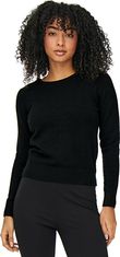 Jacqueline de Yong Dámsky sveter JDYMARCO Regular Fit 15237060 Black (Veľkosť S)