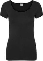 Vero Moda Dámske tričko VMMAXI Regular Fit 10148254 Black (Veľkosť XS)