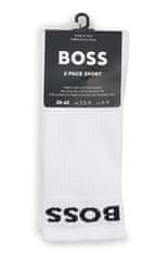 Hugo Boss 2 PACK - pánske ponožky BOSS 50469747-100 (Veľkosť 39-42)