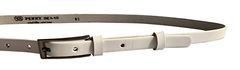 Penny Belts Dámsky kožený opasok 15-1-00 White (Dĺžka opasku 105 cm)