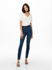 Jacqueline de Yong Dámske džínsy JDYTULGA Skinny Fit 15266427 Dark Blue Denim (Veľkosť XS/32)