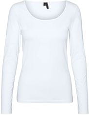 Vero Moda Dámske tričko VMMAXI Tight Fit 10228809 Bright White (Veľkosť XS)
