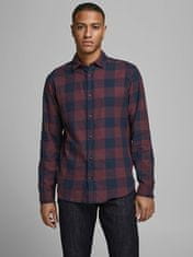 Jack&Jones Pánska košeľa JJEGINGHAM Slim Fit 12181602 Port Royale (Veľkosť XXL)